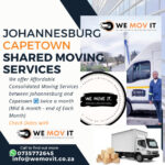 JOHANNESBURG TO CAPETOWN SHARED MOVING